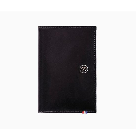 S.T. Dupont Line D Black Leather Business Card Holder
