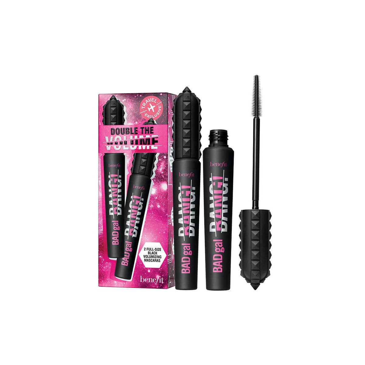 بنفت باد غال بانغ! ماسكارا تكثيف للرموش ثنائية بالحجم الكامل حصري للسفر