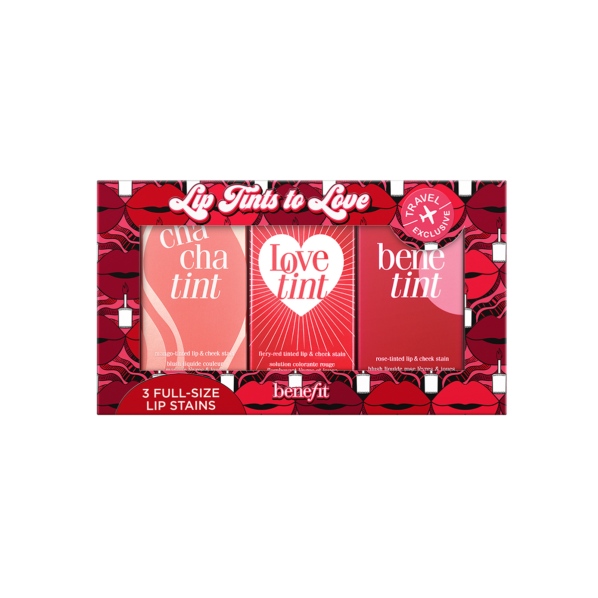 بنفت مجموعة السفر ليب تينتس تو لوف تنت للشفاه