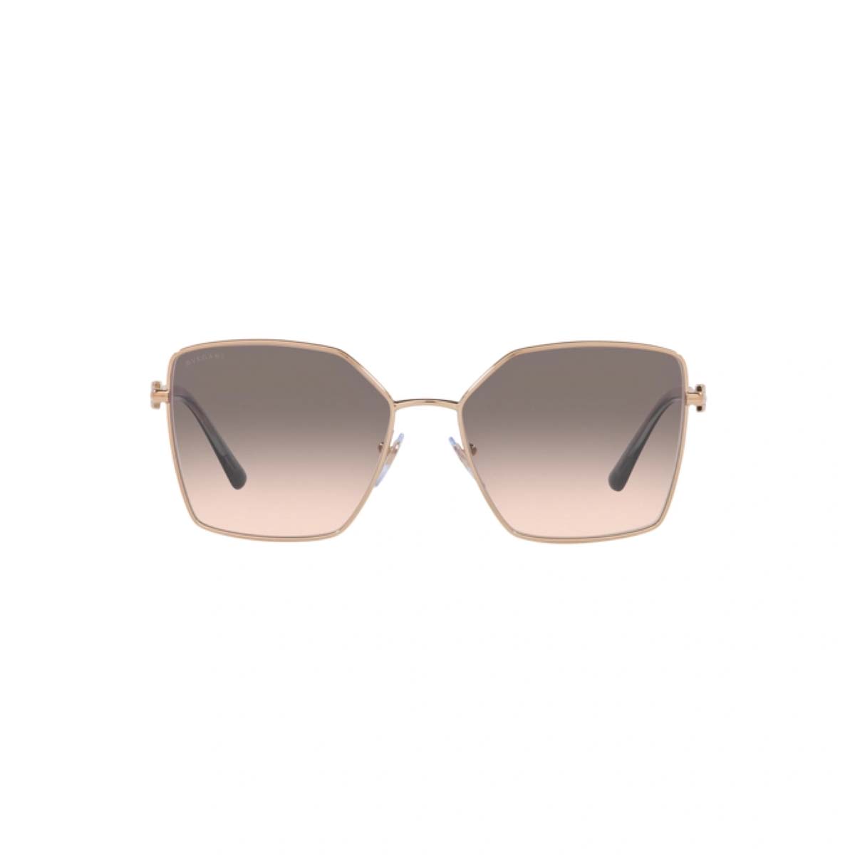 بولغاري 0BV6175 نظارة شمسية للنساء رمادي تدرج وردي 56 