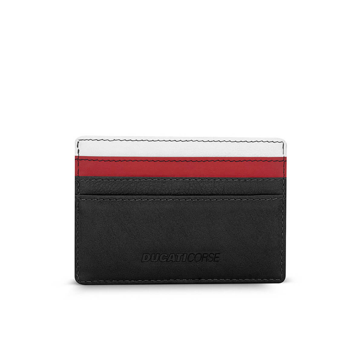 Ducati Forma Leather Credit Card Case Red DTLGD2200501