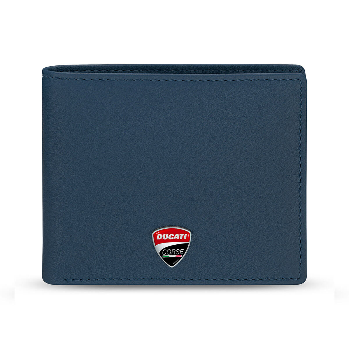 Ducati Lucca Leather Wallet with Coin Pocket Blue DTLGW2201002