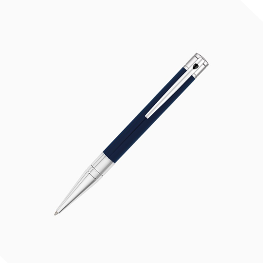 إس تي دوبون قلم دي انيشيال بيلي بول بوينت ازرق وكروم