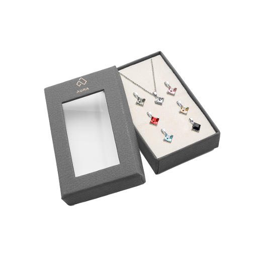 Aura Swarovski Crystals Necklace Set