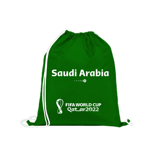 حقيبة ظهر بحبل - السعودية (اخضر) - مقاس 37*47cm