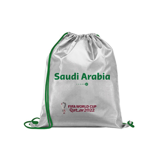 حقيبة ظهر بحبل - سعودية (فضي)- مقاس 37*47cm