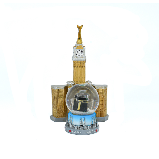 KABAH AND CLOCK TOWER  GOLD SNOW BALL L