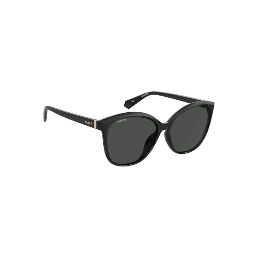 Polaroid Pld-4100-F-S Polarized Cat Eye Sunglasses In Black And Grey