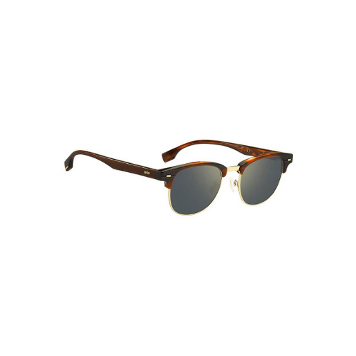 Hugo Boss Grey Mirror Oval Men'S Sunglasses