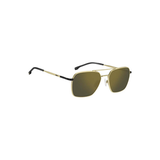 Hugo Boss Gold-Tone Sunglasses With Black Beta-Titanium Temples