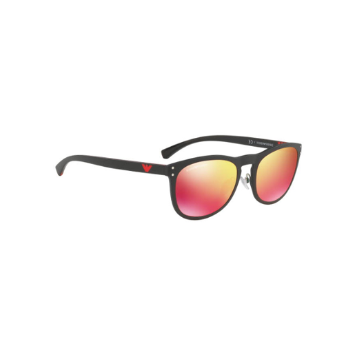 إمبوريو أرماني إي 4098 50426 كيو سكوير نظارة شمسية ، أحمر متعدد الطبقات