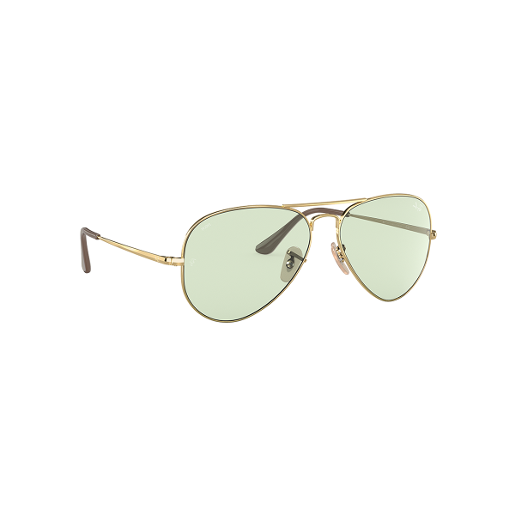 Ray-Ban RB3689 Solid Evolve Pilot Sunglasses Green/Blue