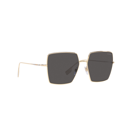 Burberry Be1109 Square Policarbonate Standard Dark Grey 58 Metal Sunglasses