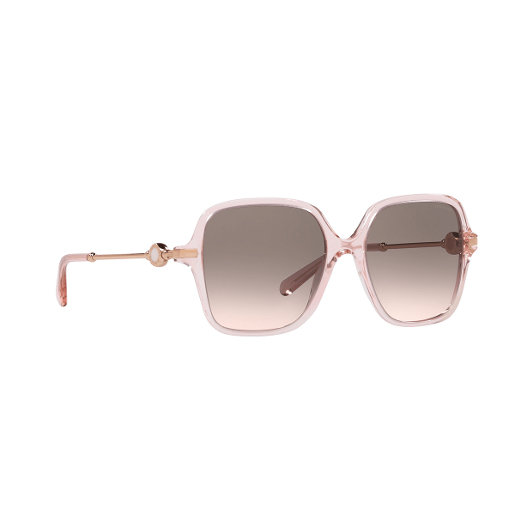 Bvlgari Bv5470 Square Standard Pink Gradient Grey 55 Acetate Sunglasses