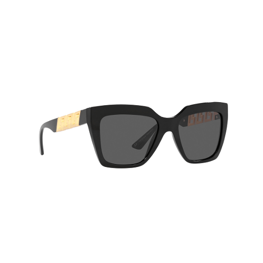 Versace Ve Gb1 Square Polyamide Standard Dark Grey 56 Acetate Sunglasses