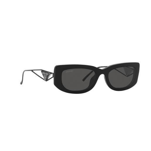 Prada Pr 1Ab Rectangle Polyamide Standard Dark Grey 53 Acetate Sunglasses