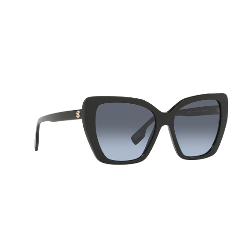 Burberry Be3001 Cat Eye Standard Blue Gradient Grey 55 Acetate Sunglasses