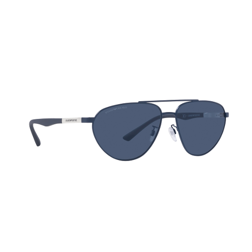 Emporio Armani Ea3018 Pilot Standard Dark Blue 58 Metal Sunglasses