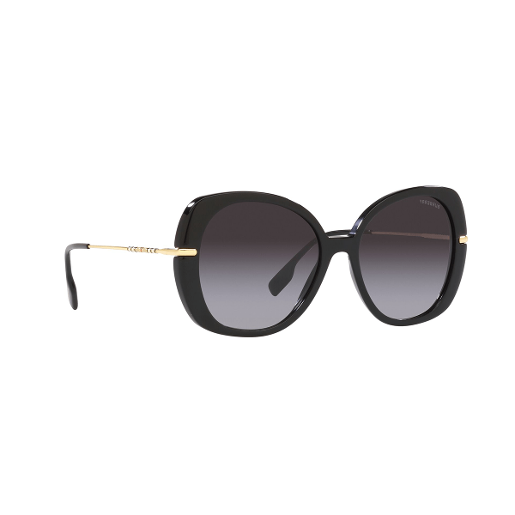 Burberry Be3001 Square Polyamide Standard Grey Gradient 55 Acetate Sunglasses