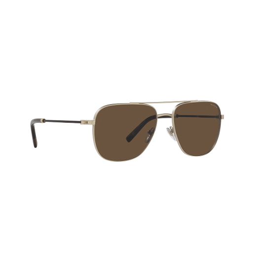 Bvlgari Pilot Crystal Standard Dark Brown 58 Metal Men Sunglasses