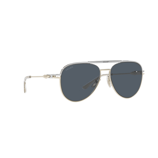 Prada Pr 17F Pilot Polyamide Standard Dark Grey 57 Metal Sunglasses
