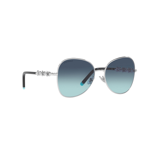 Tiffany Tf6001 Pilot Polyamide Standard Azure Gradient Blue 57 Metal Sunglasses