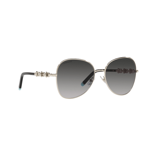 Tiffany Tf6166 Pilot Polyamide Standard Grey Gradient 57 Metal Sunglasses