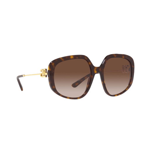 Dolce & Gabbana Dg502 Irregular Polyamide Standard Gradient Brown 57 Acetate Sunglasses