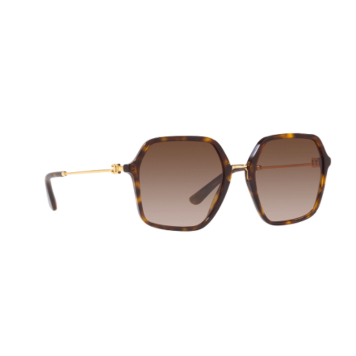 Dolce & Gabbana Dg502 Square Polyamide Standard Gradient Brown 56 Acetate Sunglasses
