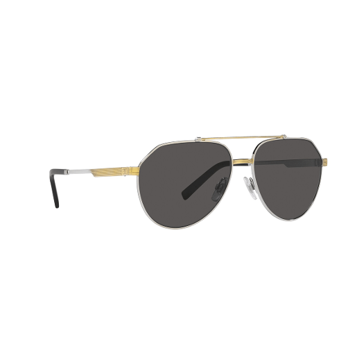Dolce & Gabbana Dg1313 Pilot Policarbonate Standard Dark Grey 59 Metal Sunglasses