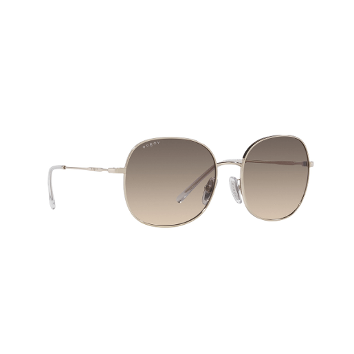 Vogue Vo848 Round Policarbonate Standard Brown Gradient Grey 57 Metal Sunglasses