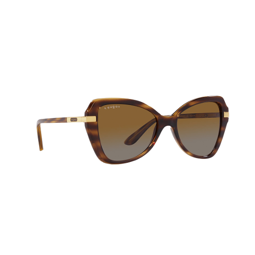 Vogue Vo1508 Butterfly Policarbonate Polarized Polar Grey Gradient Brown 53 Injected Sunglasses
