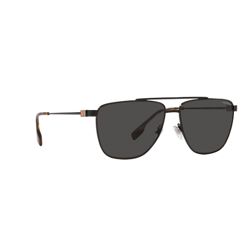 Burberry Be1001 Pilot Polyamide Standard Dark Grey 61 Metal Sunglasses