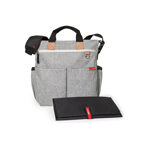 سكيب هوب - حقيبة لحفاظات الأطفال متعددة الإستخدام - رمادي