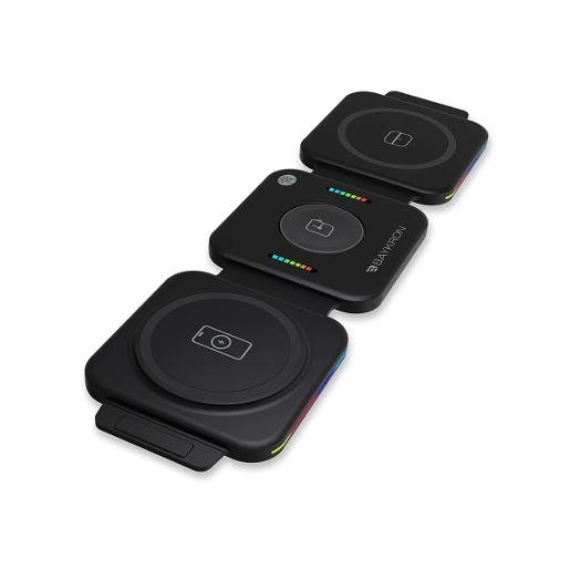 Baykron Foldable wireless charger Black color