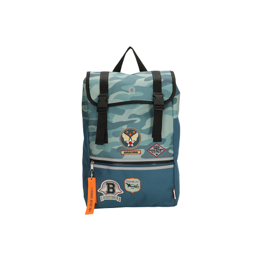 Beagles Airforce Flap  Blue Camouflage Backpack