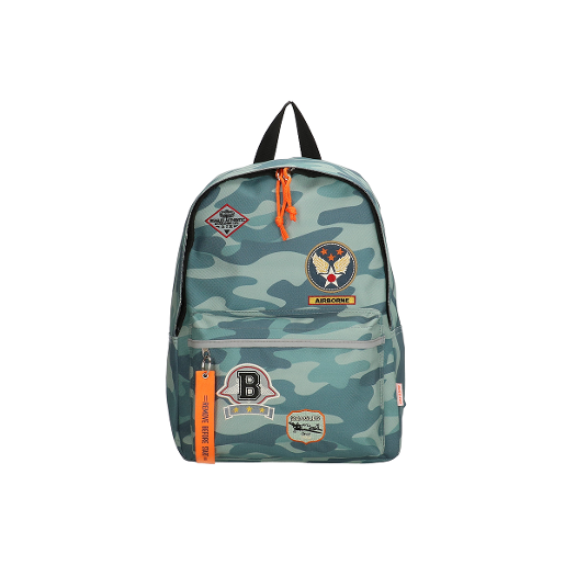 BEAGLES - AIRFORCE ROUNDED W FRONTPOCKET BLUE CAMOUFLAGE BAG