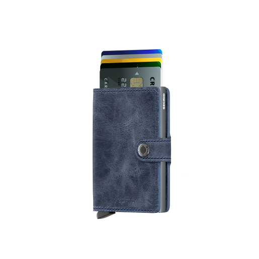 سيكرد - محفظة صغيرة لحماية البطاقات - أزرق معتق