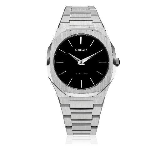 D1 Milano Silver Ultra Thin Watch